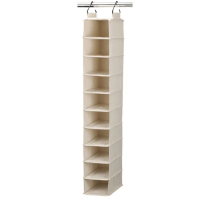 Household Essentials Cedarline 10-shelf Wide Hanging Shoe Organizer In Natural