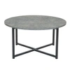 Household Essentials Slate Round End Table In Gray