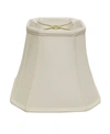 Macy's Cloth & Wire Slant Cut Corner Square Bell Softback Lampshade With Washer Fitter In White