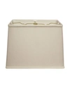 Macy's Cloth&wire Slant Retro Rectangle Softback Lampshade With Washer Fitter In Cream