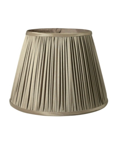 Macy's Cloth&wire Slant Pencil Pleat Softback Lampshade With Washer Fitter In Gray