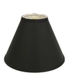 Macy's Cloth & Wire Slant Deep Cone Hardback Lampshade With Washer Fitter In Black