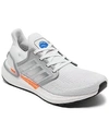 Adidas Originals Adidas Women's Ultraboost 20 Running Sneakers From Finish Line In Footwear White, Silver