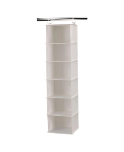 Household Essentials 6-shelf Hanging Closet Organizer In White