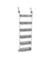 Household Essentials Over-the-door 6 Shelf Storage Rack In Gray