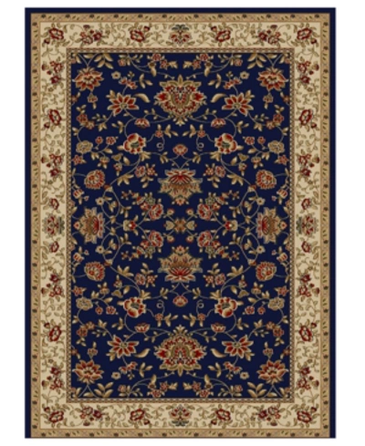 Km Home Closeout!!  Pesaro Manor 7'9" X 11' Area Rug In Navy