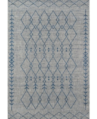 Novogratz Collection Novogratz Villa Vi-08 Gray 5'3" X 7'6" Outdoor Area Rug In Grey