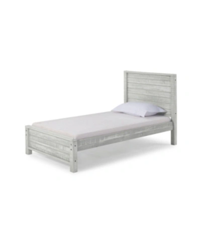 Alaterre Furniture Rustic Panel Twin Bed In Grey
