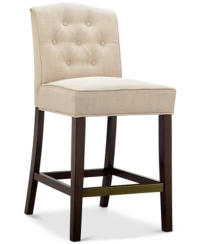 Madison Park Deja Counter Stool, Quick Ship In Tan