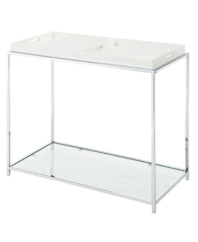 Convenience Concepts Palm Beach Console Table In White