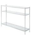 Convenience Concepts Royal Crest Console Table In Silver-tone