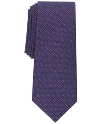 Alfani Men's Sussex Pane Tie, Created For Macy's In Silver