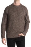 Weatherproof Braided Cable Knit Sweater In Cocoa Marl