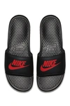 Nike Benassi Jdi Slide Sandal In Black-chllng