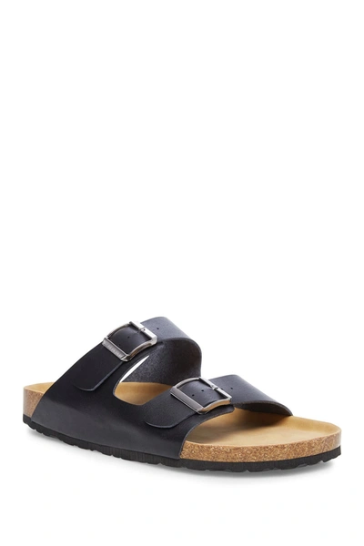 Madden Tafted Buckle Strap Sandal In Black