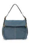 Aimee Kestenberg Penelope Leather Shoulder Bag In Dark Denim