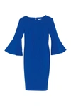 Calvin Klein Plus Size Bell-sleeve Sheath Dress In Capri
