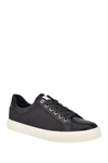 Nine West Layna Snakeskin Embossed Sneaker In Black/black Glitter
