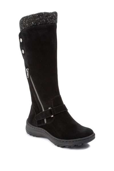 Baretraps Adele Tall Water Resistant Faux Shearling Boot In Black