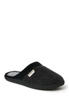 Dearfoams Womens Samantha Chenille Scuff With Quilted So In Black