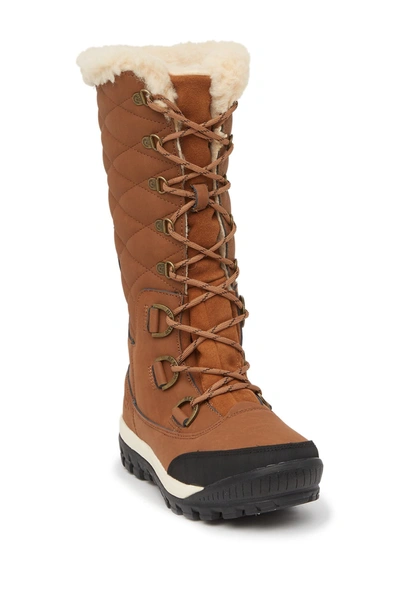Bearpaw Isabella Genuine Sheepskin Lined Lace-up Boot In Hickory