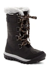 Bearpaw Desdemona Genuine Sheepskin Lined Lace-up Boot In Black