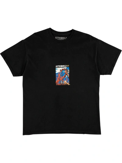 Travis Scott Astroworld Roller Coaster T-shirt In Black