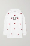 VALENTINO SEQUINED PRINTED COTTON-BLEND HOODIE
