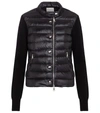 MONCLER QUILTED DOWN AND COTTON CARDIGAN,P00515609