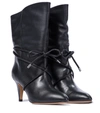 ISABEL MARANT LILDA LEATHER ANKLE BOOTS,P00530135