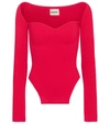 KHAITE MADDY RIBBED-KNIT TOP,P00548472