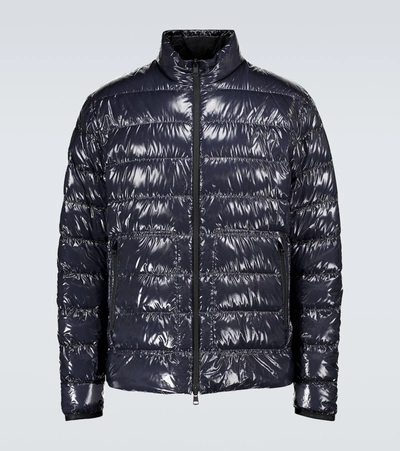 Moncler Agar Quilted Nylon Down Jacket In Blue
