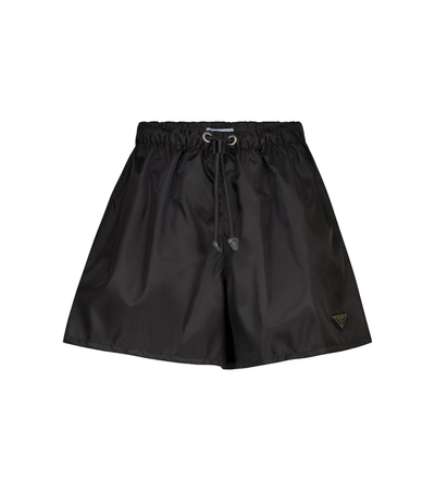 Prada Black Re-nylon Gabardine Shorts