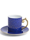 L'objet Lapis Espresso Cup And Saucer In Blue