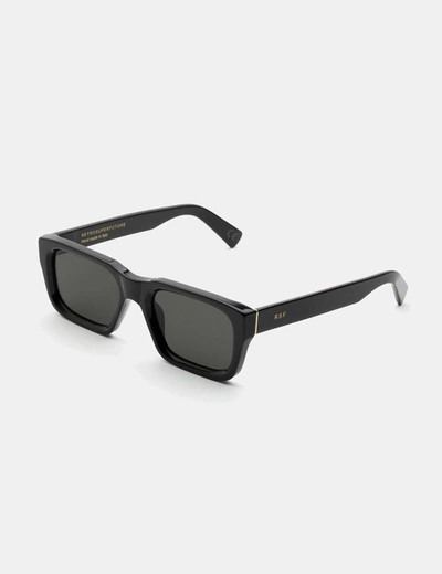 Super Giusto' Square Acetate Frame Sunglasses In Black