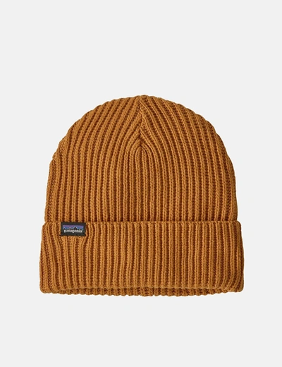 Patagonia Fishermans Rolled Beanie In Yellow