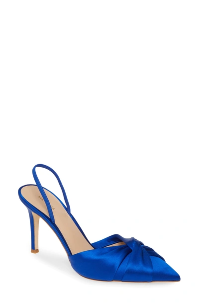 Via Spiga Carisa Pump In Royal Blue Satin