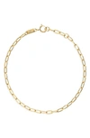MADEWELL DELICATE COLLECTION DEMI FINE PAPERCLIP CHAIN BRACELET,MA559