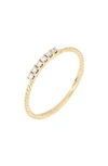BONY LEVY ICONS TWISTED DIAMOND STACKING RING,ER52203Y