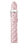 MICHELE 16MM QUILTED WATCH STRAP,MS16AA370