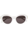 BALENCIAGA DYNASTY OVAL-FRAME SUNGLASSES