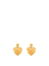 BALENCIAGA HEART SHAPED EARRINGS IN GOLD colour