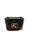 ETRO ETRO PEGASO CROSS BODY BAG IN BLACK