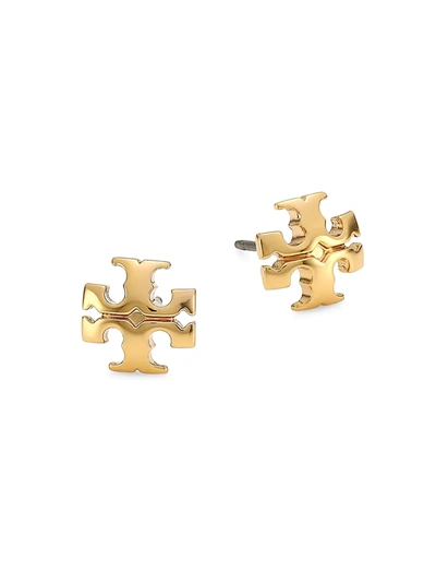 Tory Burch Women's Goldtone Logo Stud Earrings In Tory Gold