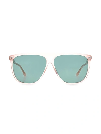 Isabel Marant Elona 61mm Shield Sunglasses In Green