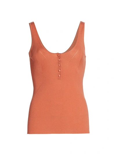 Altuzarra Daphne Wool & Cashmere Tank Top In Canyon Clay