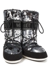 Moon Boot Suede Snow Boots In Black