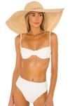 Florabella Tracey Hat In Natural & White