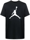 Nike Air Jordan Logo-print Cotton T-shirt In Black