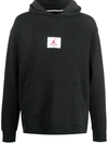 NIKE AIR JORDAN LOGO-PATCH HOODIE